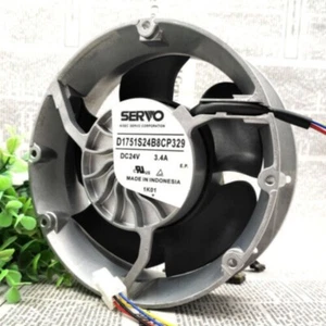 1Pcs SERVO D1751S24B8CP329 1751 DC24V 3.4A Inverter Fan 4-wire Substitute - Picture 1 of 4