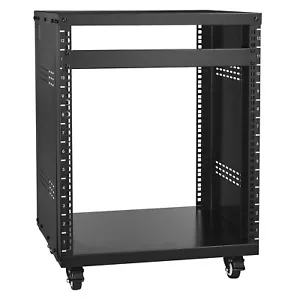 VEVOR 12U AV Rack Stand 226.8 kg Capacity Network Stereo Recording Studio Rack - Picture 1 of 12