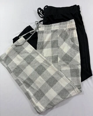 PANTALONES PIJAMA PARA DORMIR MARCA LUCKY CON BOLSILLOS (JUEGO DE 2 PARES) TALLA XL Foto 1 de 4