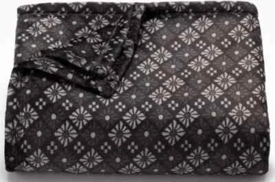 The Big One Gray Geo Plush Fleece Throw Blanket Geometric Flower Print 5x6 feet - Image 1 of 2