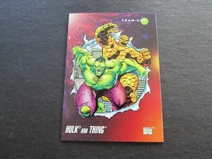1992 Impel Marvel Universe Series 3 Team Ups Hulk & Thing Card #98 - Picture 1 of 3
