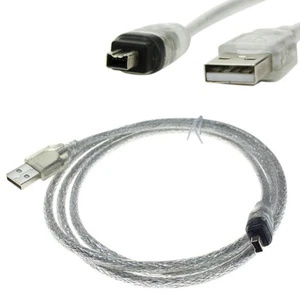 USB Male To Firewire IEEE 1394 4 Pin Male ILink Adapter Cord Firewire 1394 CabZ8 - Photo 1/6