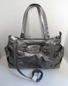 Michael Kors Gansevoort Gunmetal LG N/S Tote Genuine Leather NWOT - Picture 1 of 12
