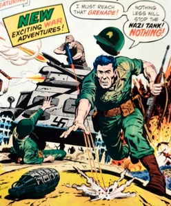 SAVAGE COMBAT TALES #1 Atlas Bronze Age Comic 1975 NM SGT. STRYKER'S DEATH SQUAD - Picture 1 of 4