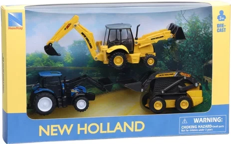 TRATTORE VOLVO NEW HOLLAND 3 PZ 1:55 - Immagine 1 di 1