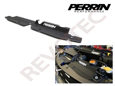 Cubierta de radiador Perrin para 2008-2014 WRX STi 2008-2011 Impreza negra Foto 1 de 2