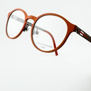 NEW PRODESIGN Denmark Eyeglass 6934 Orange Aluminum Front Frame Axiom Collection - Picture 1 of 11