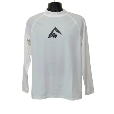 Kanu Surf Rash Guard Long Sleeve UPF 50+ White Men's Size L - Image 1 of 4