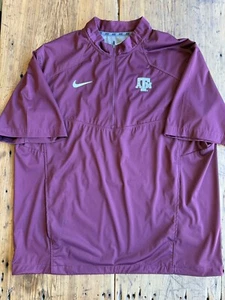 Nike Texas A&M Aggies 1/4 Zip Pull-Over Training Apparel Pockets Mens Size XL - Picture 1 of 14