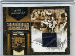 ISAAC BRUCE 2007 PLAYOFF PRESTIGE GRIDIRON HERITAGE GAME USED JERSEY HOF - Picture 1 of 1