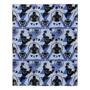Black Panther All Panther MicroRaschel ThrowBlanket Was 29.99Now 19.49 Free Ship - Picture 1 of 2