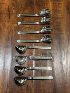 Set of (8) Vintage Midget Japan 18-8 Stainless Steel 5” Teaspoon Spoons in Box - Picture 1 of 11