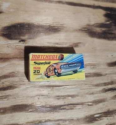 Matchbox Lesney 20 Lamborghini Marzal Salmon (Pink) -  Original Box - Superfast - Image 1 of 4