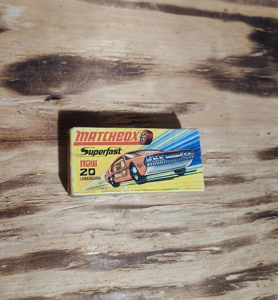 Matchbox Lesney 20 Lamborghini Marzal Salmon (Pink) -  Original Box - Superfast - Image 1 of 4