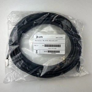 25 Foot, STP, Shielded Twisted Pair, CAT5E, Ethernet, RJ45, Cable, Polycom - Picture 1 of 8