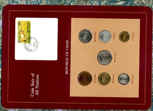 Coin sets of all Nations Chad 1976-1983 UNC 100 Francs 1982 500 Francs CAS 1976A - Picture 1 of 2
