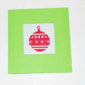 Handarbeit Kreuzstich Weihnachten Urlaub Winter Geschenk Gehäuse Mini Karte Ornament - Bild 1 von 2