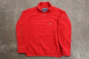 Chaqueta Suéter de Colección Ralph Lauren Polo Sport 1/4 con Cremallera Polar Roja Adulto GRANDE EE. UU. - Imagen 1 de 9