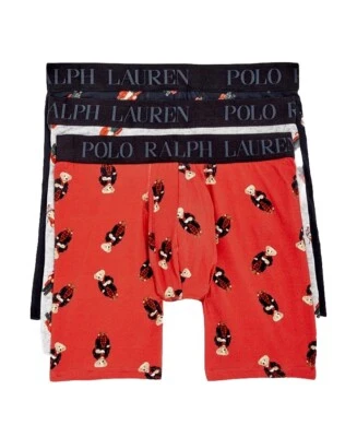 Polo Ralph Lauren nuevo con etiquetas.  Pack de 3. Calzoncillos boxer modales de enfriamiento. Multi. Precio de venta sugerido por el fabricante 59,50 USD Foto 1 de 4