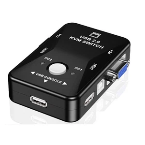 USB 2.0 KVM-Mausumschalter, Tastatur, VGA-Splitterbox, Sharing-Switch, USB-7866 - Bild 1 von 10