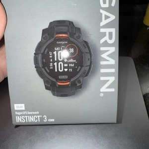 Garmin Instinct 3 45mm Robuste GPS Smartwatch Solar Brandneu 45MM 010-029434-00 - Bild 1 von 2