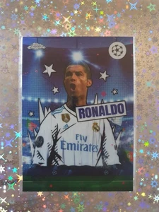 Cristiano Ronaldo Real Madrid TIFO - Topps Chrome UEFA Club Competitions 2023/24 - Foto 1 di 6
