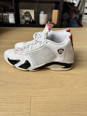 Supreme X Air Jordan 14 Retro OG White Studs Size 13 Used Rare BV7630-106 — 第 1/4 张图片