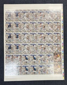 1998 Fleer Sports Illustrated Editor's Choice Baseball Card Uncut Sheet w/ Jeter - Picture 1 of 4