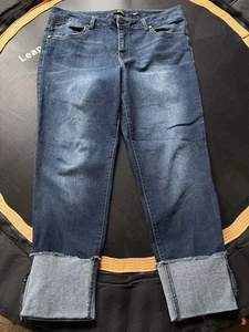 1822 Taylor Dark Wash Blue Cropped Ankle Jeans — Size 12- - Bild 1 von 10