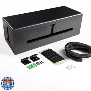 HomeBliss Large Cable Management Box-Stylish Wire Organizer, Wire Concealer a - Afbeelding 1 van 5