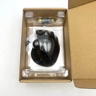 ELECOM EX-G Trackball Mouse 2.4GHz USB Wireless Ergonomic Design Black M-XT3DR - Image 1 of 4