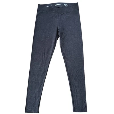 Leggings Sonoma Goods For Life para mujer S gris jaspeado tiro medio Foto 1 de 3