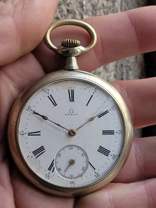 Reloj de bolsillo vintage Reloj de bolsillo OMEGA Steel Works, para ser revisado - Imagen 1 de 12