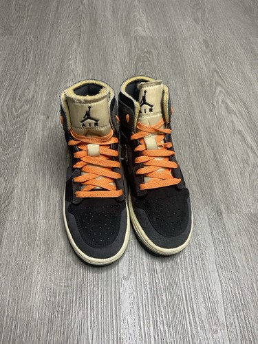 Scarpa Air Jordan 1 Mid Craft antracite oliva chiaro GS taglia 3 5 anni grigio FD5847 003