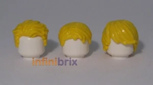 3x Lego Yellow Male Hair Pieces NEW - Picture 1 of 1
