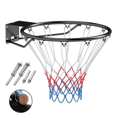 COSTWAY Ø45cm Basketballkorb Indoor Basketballring mit Netz Wandmontage