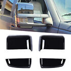 Chevy Silverado GMC Sierra Glossy Black Tow Mirror Cap Covers For 2014-19 NEW