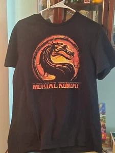 Mortal Kombat Klassic Graphic T-Shirt Mens Large Black Short Sleeve - Picture 1 of 1