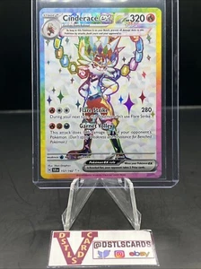 Pokemon Stellar Crown - CINDERACE EX 157/142 Ultra Rare Full Art NM/M - Foto 1 di 3