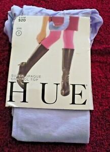 Hue Size 3 Lilac colored super opaque control top tights 