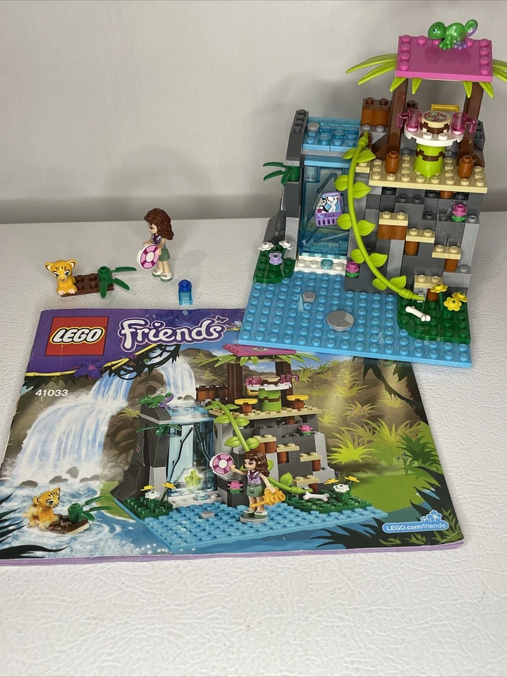 Lego Friends Jungle Falls Rescue 41033 - Casi Completo, Minifiguras Tiger Chameleon Foto 1 de 4