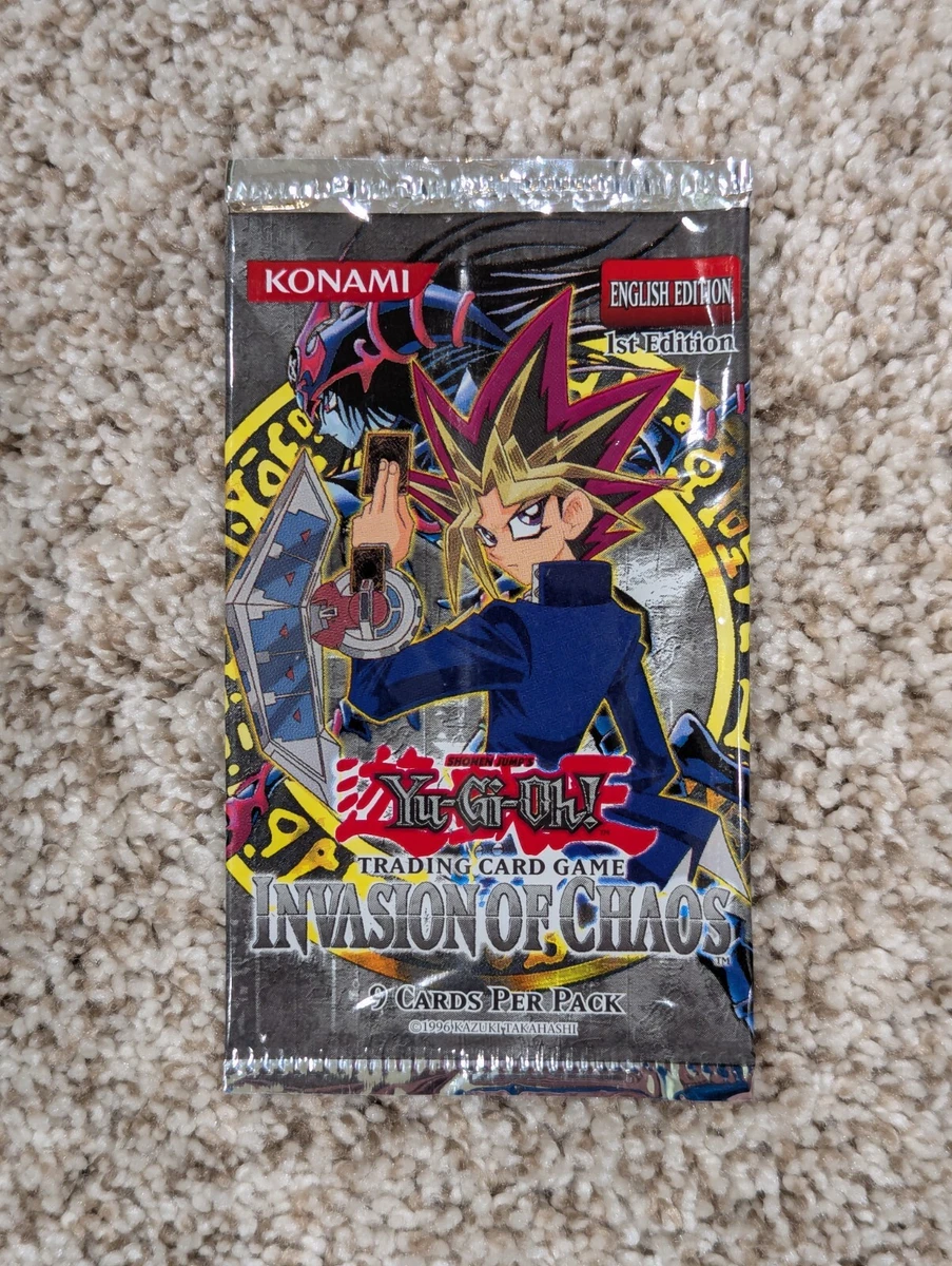 遊戯王 INVASION OF CHAOS 旧アジア版 1st 未開封 1パック Yu-Gi-Oh! TCG: Invasion Of Chaos Blister Booster Pack