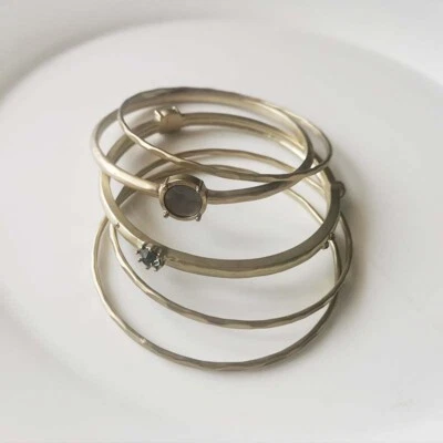 New 5pcs Chicos Mixed Bangle Cuff Gift Fashion Women Party Holiday Show Jewelry - Image 1 of 3