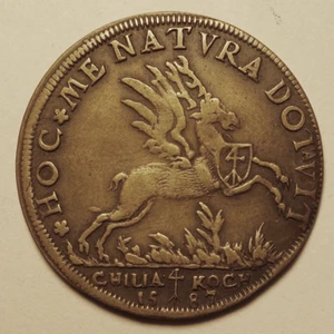 Jeton Nuremberg au cerf ailé, époque Henri III, 1587, Rare !! - Picture 1 of 2