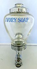 Vintage 1923 Ivory Soap Dispenser - Proctor & Gamble Advertising - Metal & Glass
