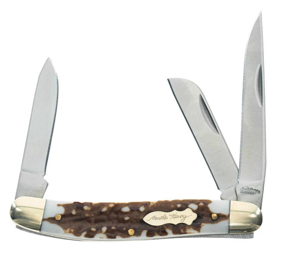 Schrade Uncle Henry Staglon Folding Pocket Knife 1136004