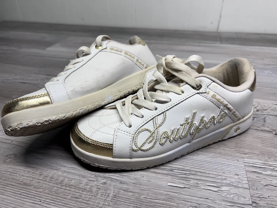 Southpole Zapatos Mujer 7 Polares Tenis Cuero Blanco Con Cordones Parte Superior Baja Comodidad Foto 1 de 4