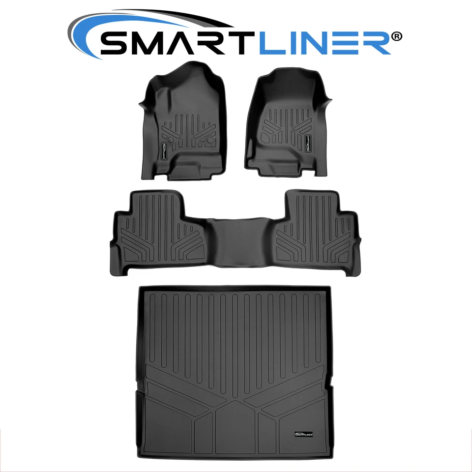 SMARTLINER Custom Fit Floor Mats Cargo Liner Set 2015-2020 Chevy Tahoe GMC Yukon - Изображение 1 из 4