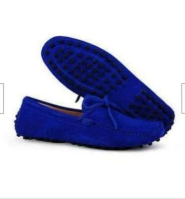 Nuevo Mocasín Mocasín Informal Para Hombres Sin Cordones Cómodo Gamuza Barcos Zapatos para Conducir D Foto 1 de 4