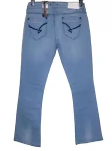 Bnwt Mujer Firetrap Mini Bootcut Stretch Rema Jeans W28" L34" RRP£80 Nuevo Azul - Imagen 1 de 4